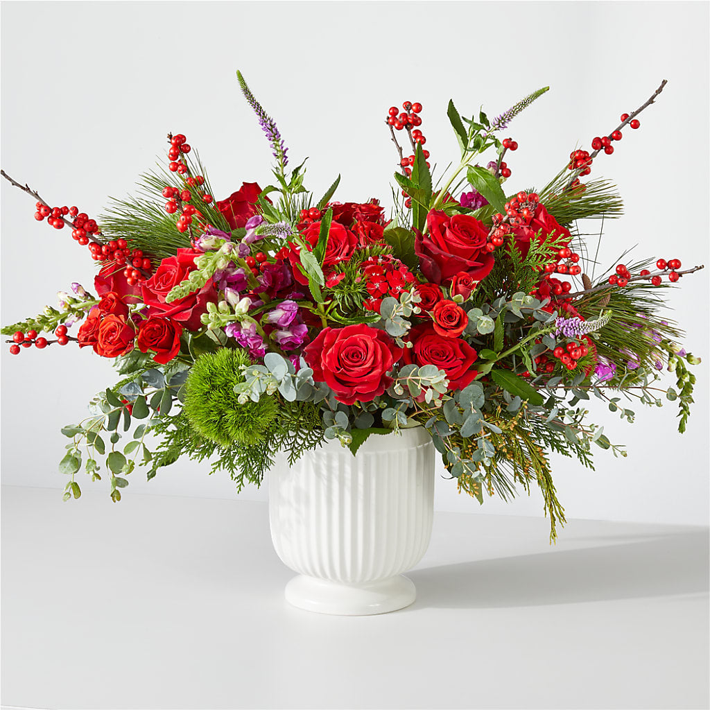 Big Red Bow Bouquet – Bulldog Flowers, Athens GA