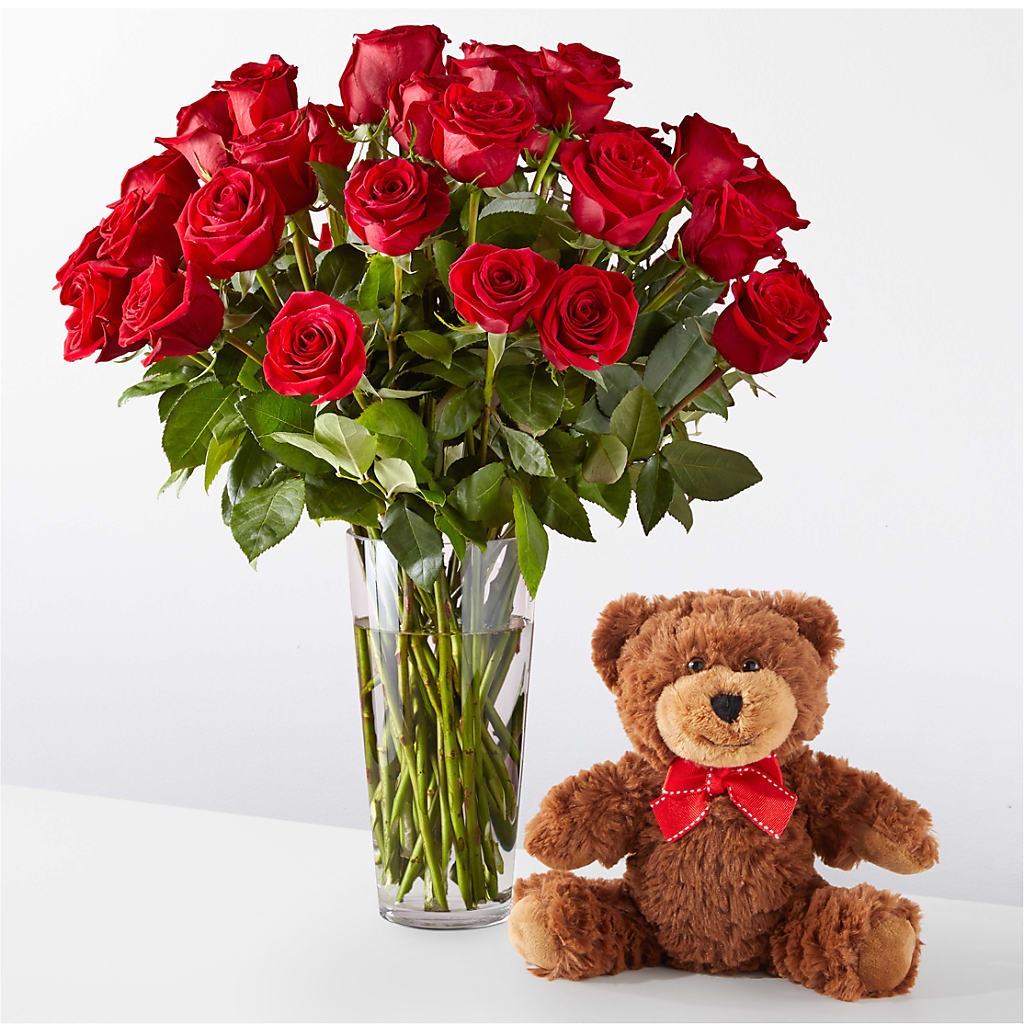 Romantic Long Stem Red Rose Bouquet Bundles – Bulldog Flowers, Athens GA