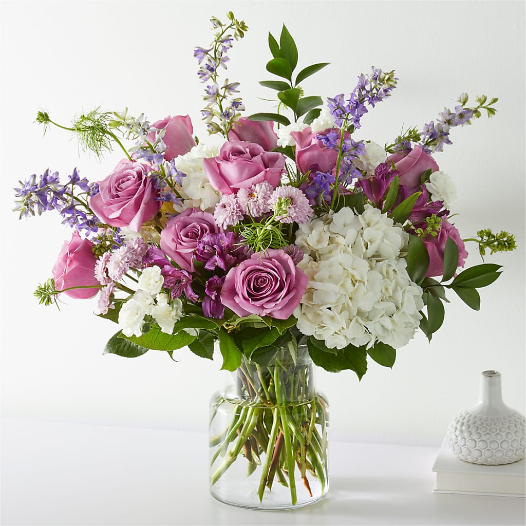 Violet Caress Bouquet – Bulldog Flowers, Athens GA
