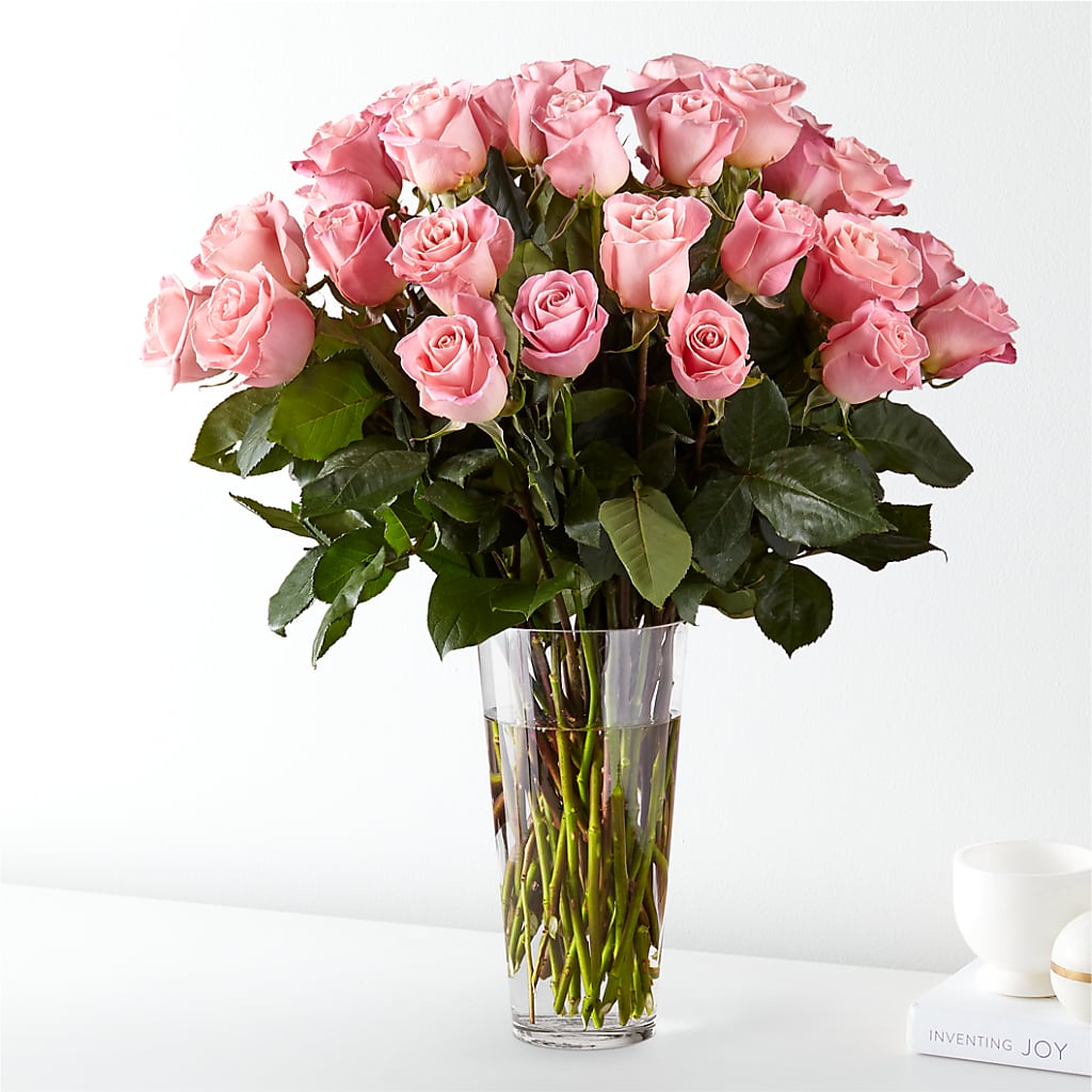 Long Stem Pink Rose Bouquet – Bulldog Flowers, Athens GA