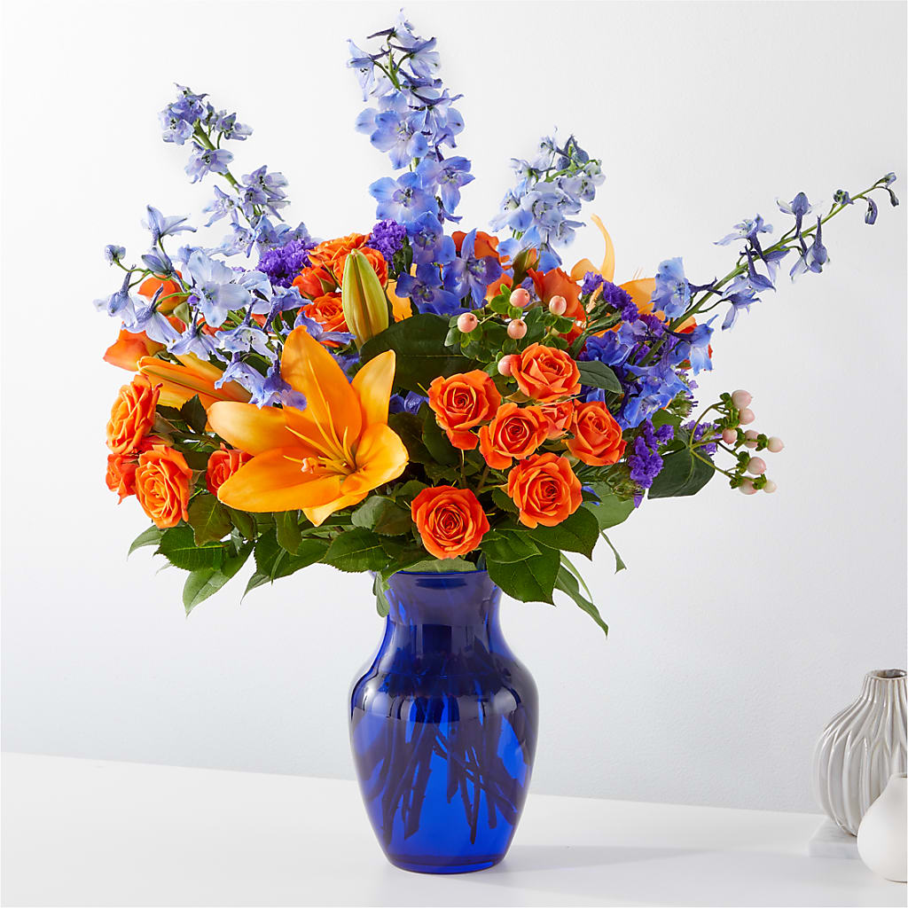 Radiant Citrus Bouquet – Bulldog Flowers, Athens GA