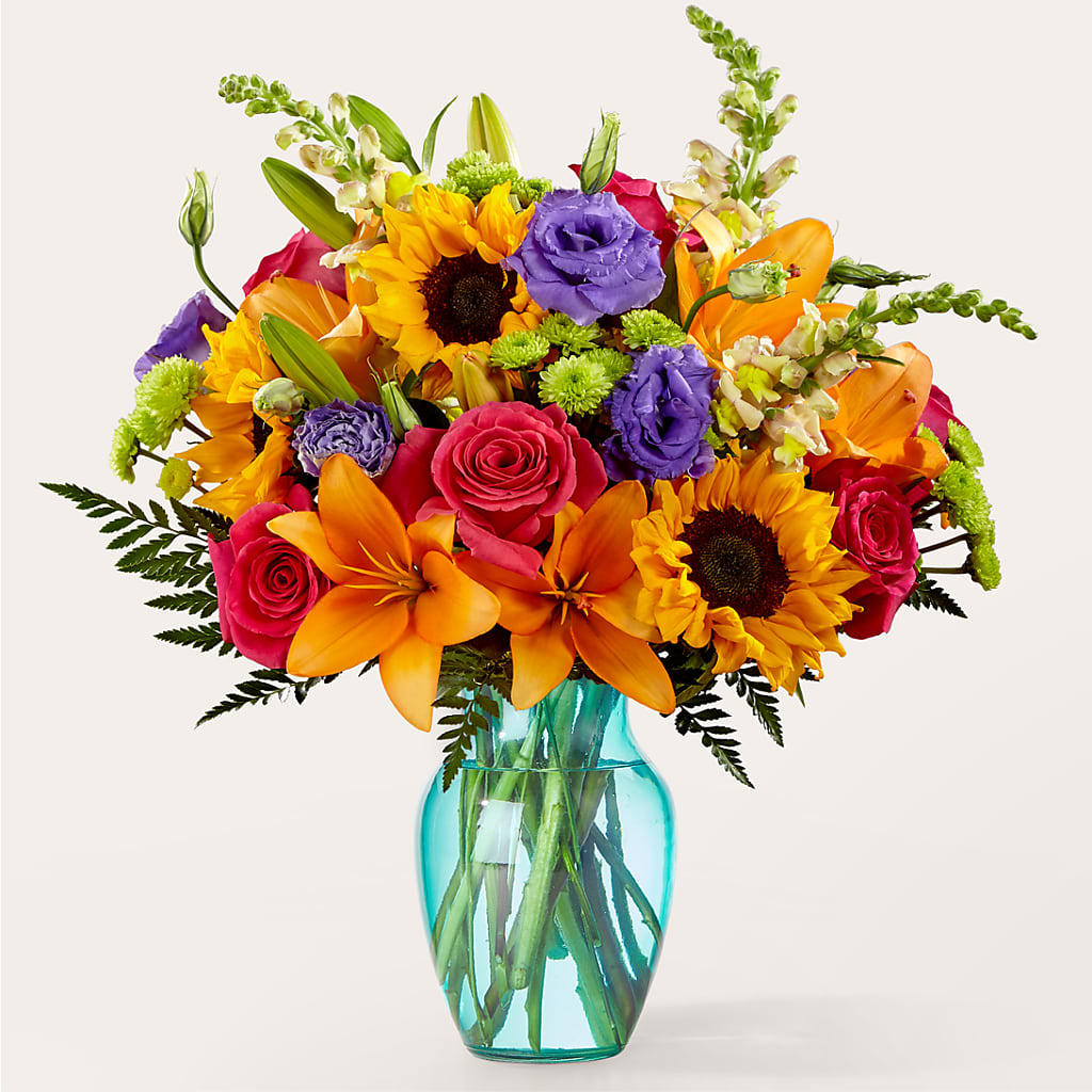 Double Rainbow Bouquet – Bulldog Flowers, Athens GA