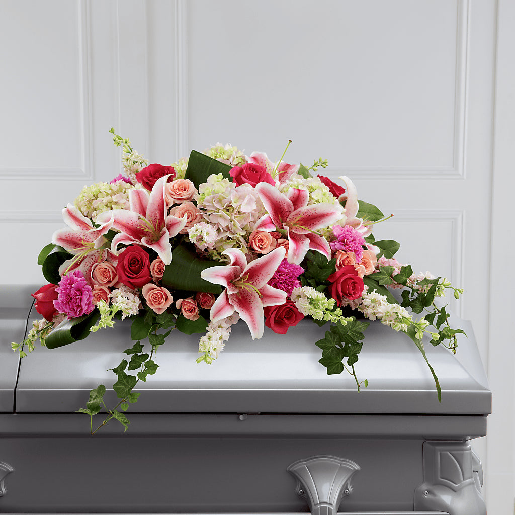 Splendid Grace Casket Spray – Bulldog Flowers, Athens GA