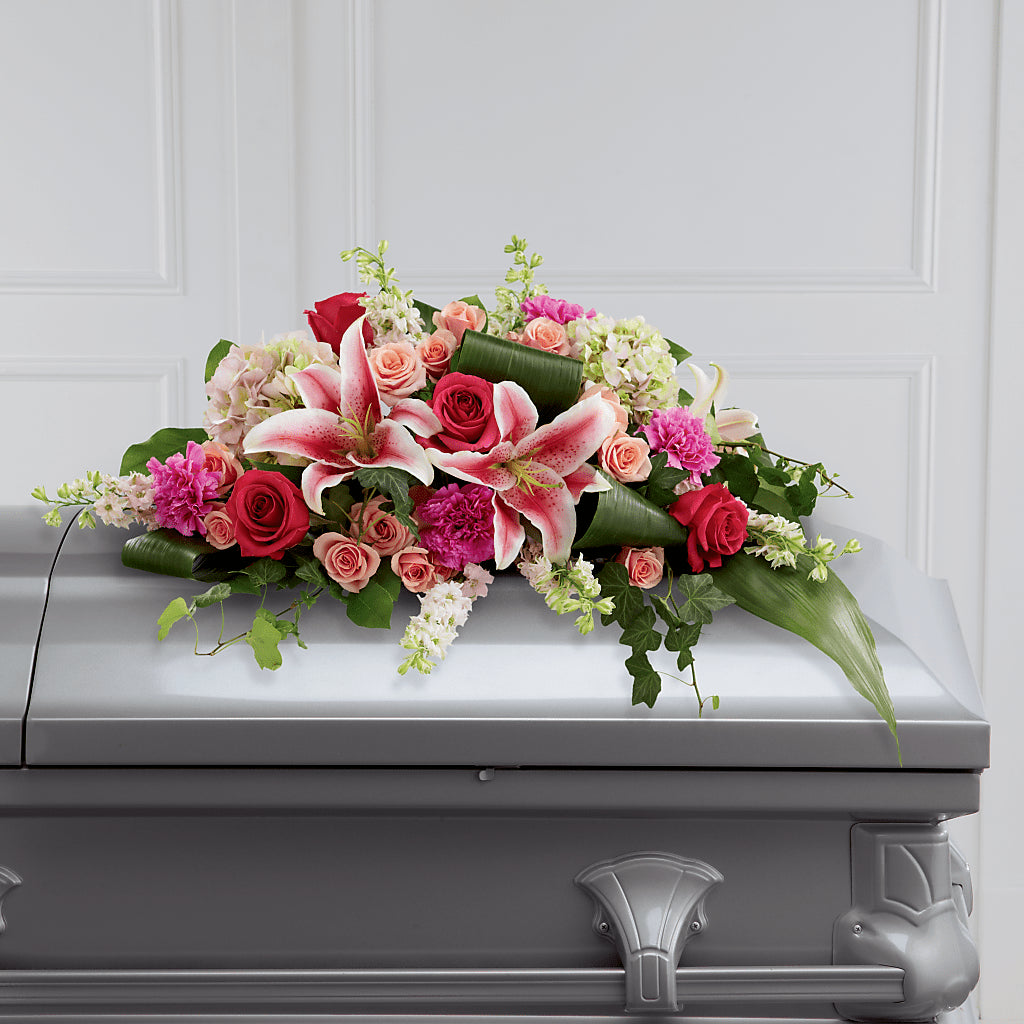 Splendid Grace Casket Spray – Bulldog Flowers, Athens GA