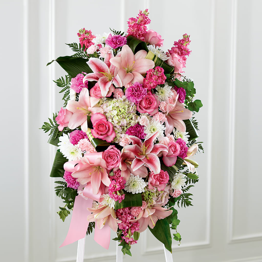 Comforting Standing Spray – Bulldog Flowers, Athens GA