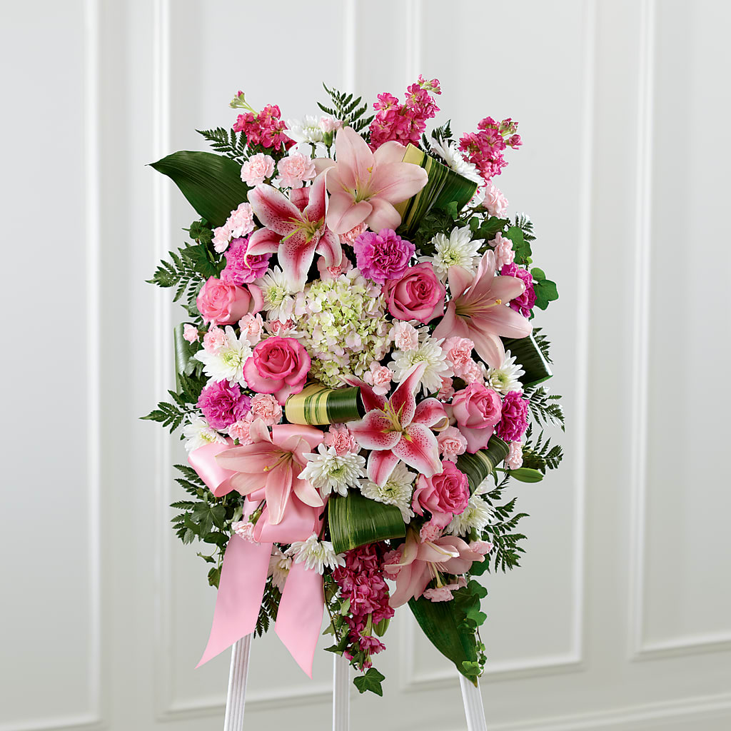 Comforting Standing Spray – Bulldog Flowers, Athens GA