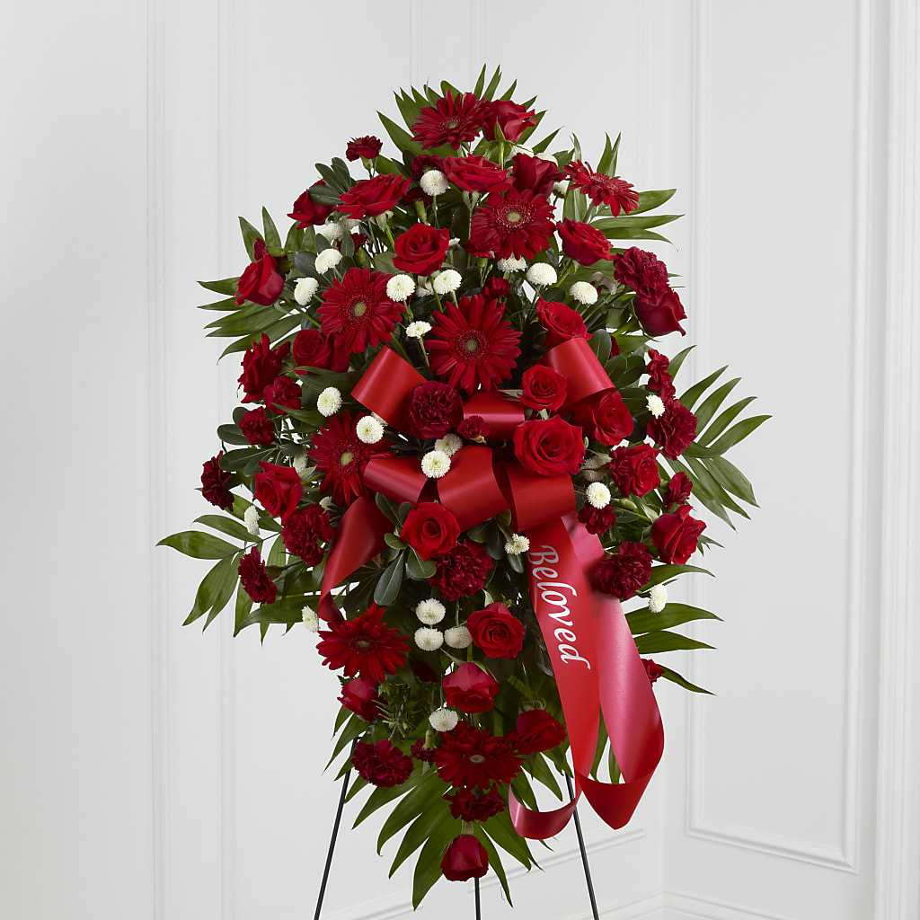 Treasured Memories Standing Spray – Bulldog Flowers, Athens GA