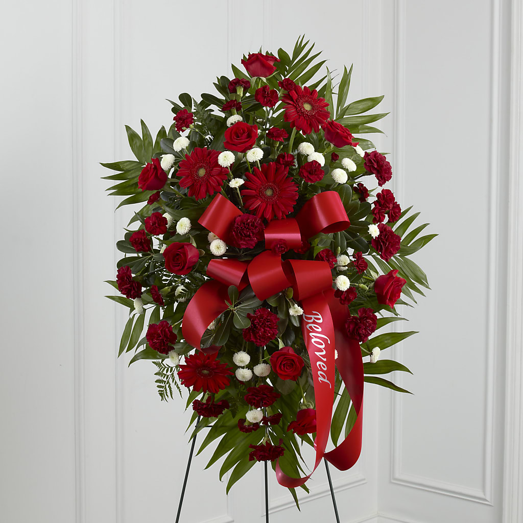 Treasured Memories Standing Spray – Bulldog Flowers, Athens GA