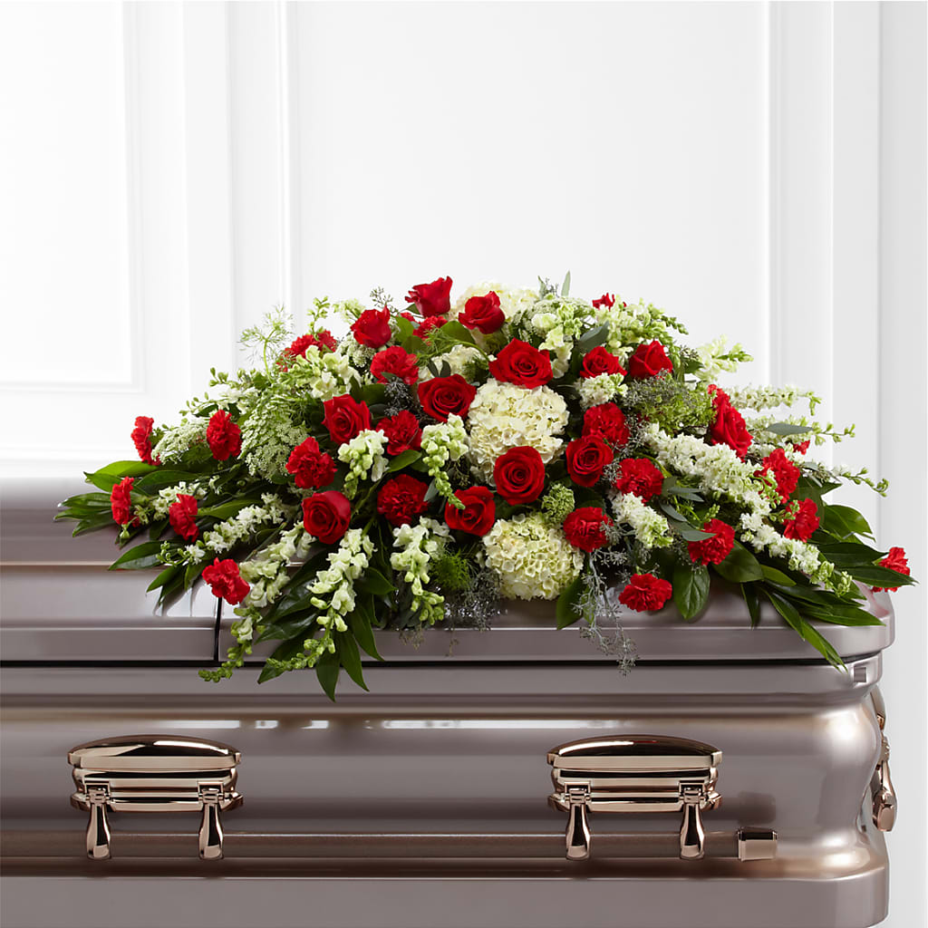 Sincerity Casket Spray – Bulldog Flowers, Athens GA