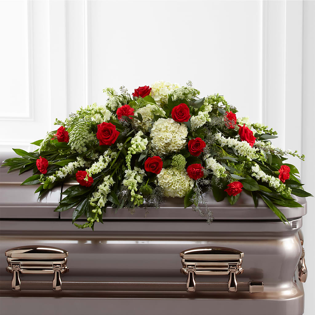 Sincerity Casket Spray – Bulldog Flowers, Athens GA