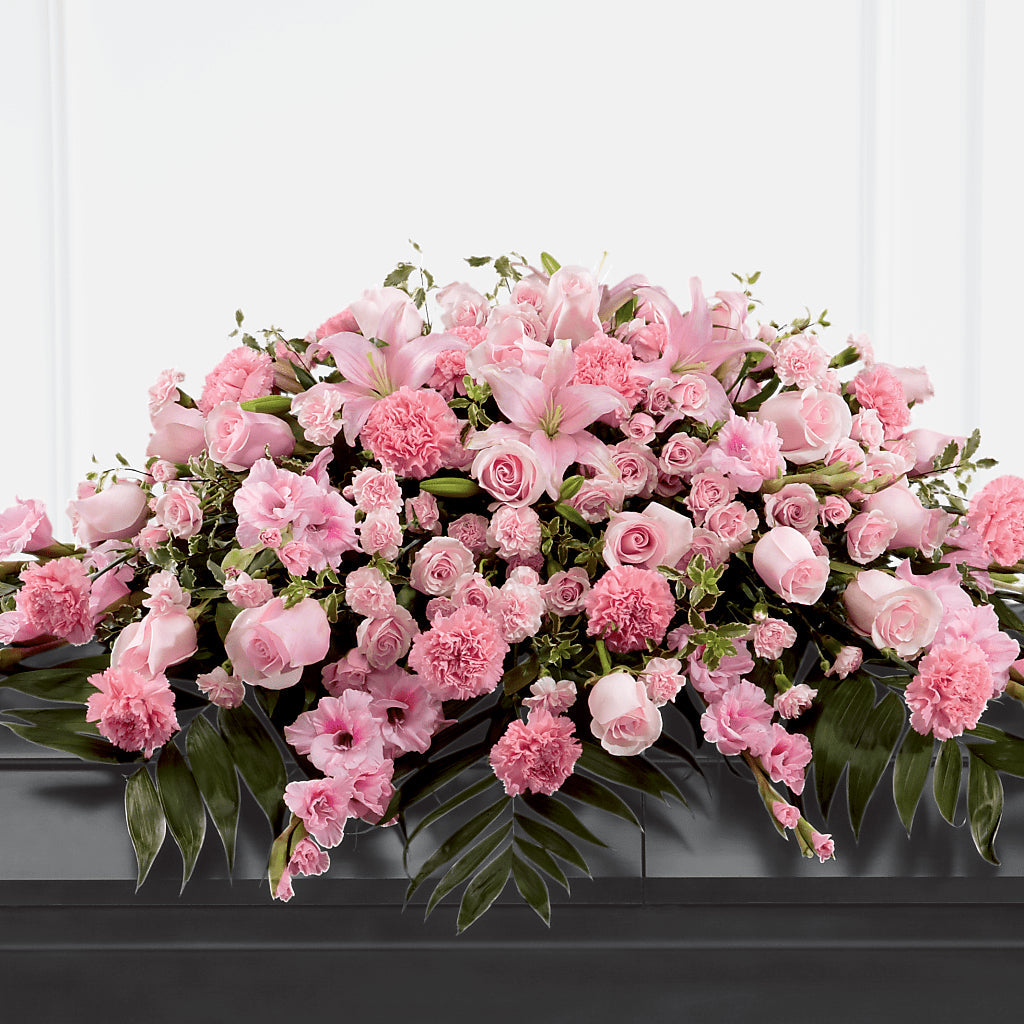 Garden of Comfort Casket Spray (Standard) – Bulldog Flowers, Athens GA