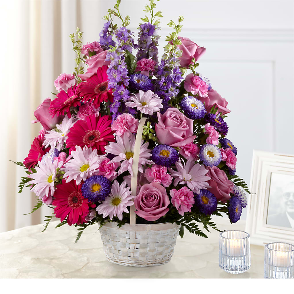 Pastel Peace Basket – Bulldog Flowers, Athens GA