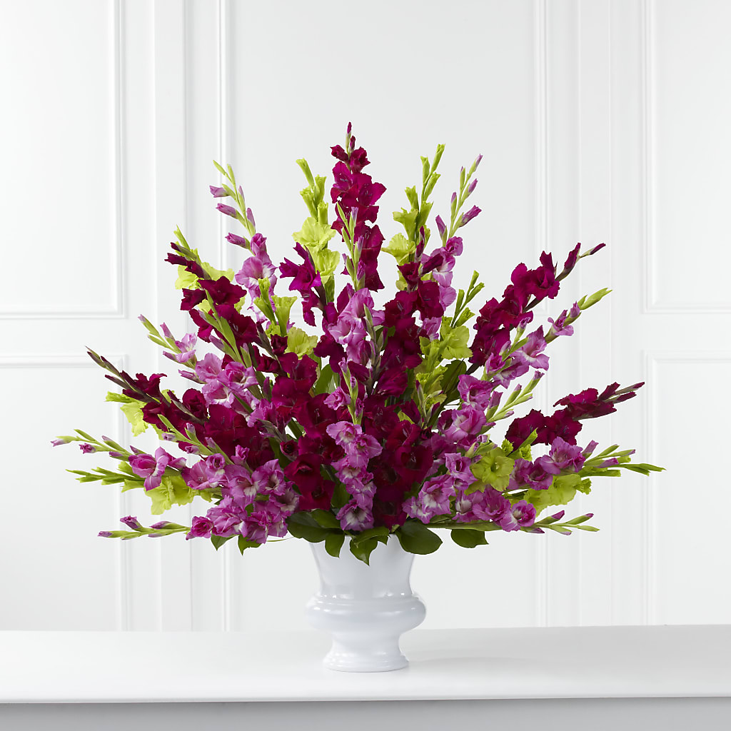 Solemn Offering Arrangement – Bulldog Flowers, Athens GA