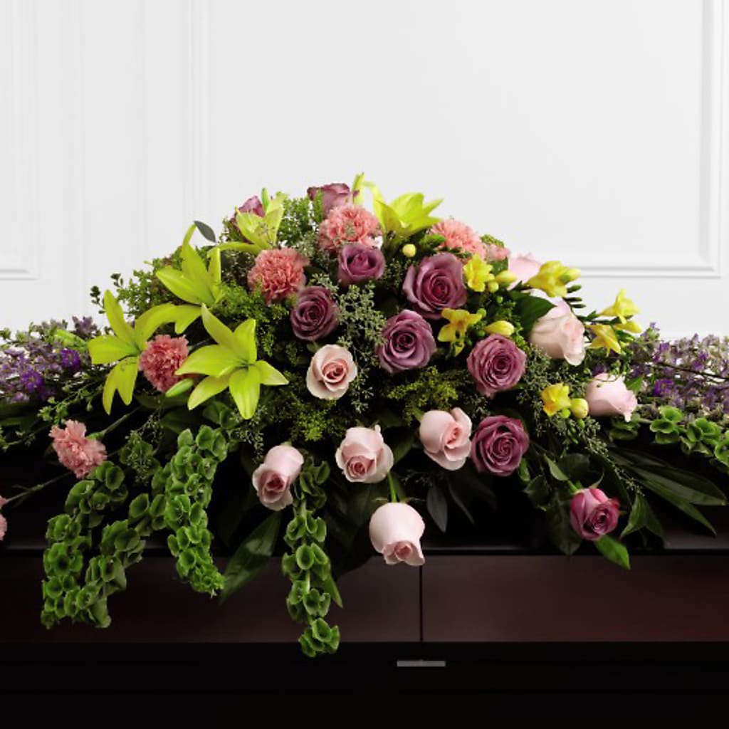 Forever Beloved Casket Spray – Bulldog Flowers, Athens GA