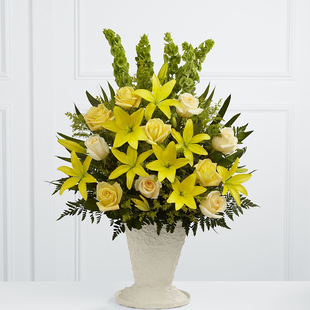 Golden Memories Arrangement – Bulldog Flowers, Athens GA