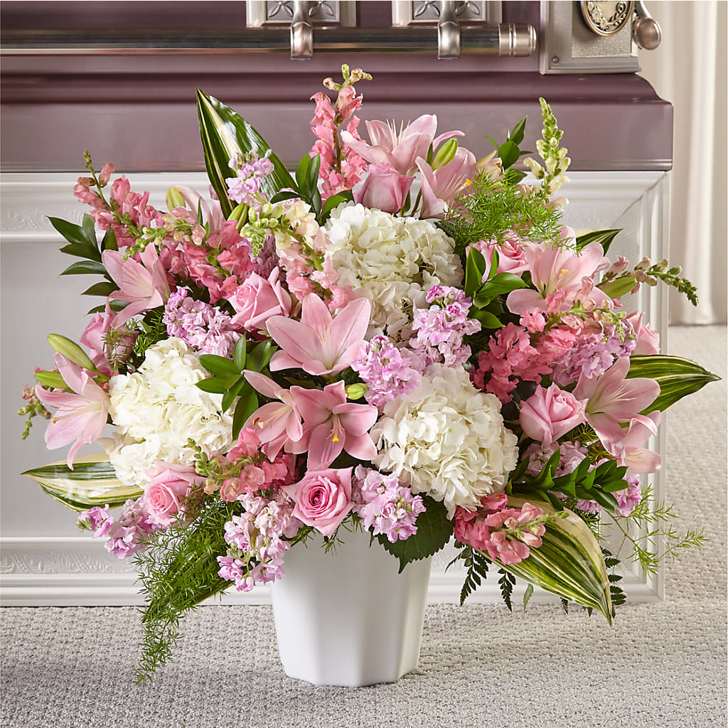 Simply Serene Floor Basket – Bulldog Flowers, Athens GA