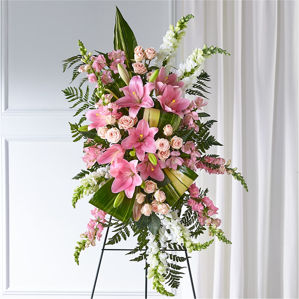 Elegant Embrace Standing Spray – Bulldog Flowers, Athens GA