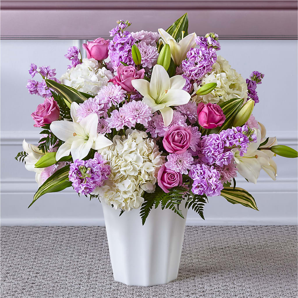 Heaven Sent Floor Basket – Bulldog Flowers, Athens GA