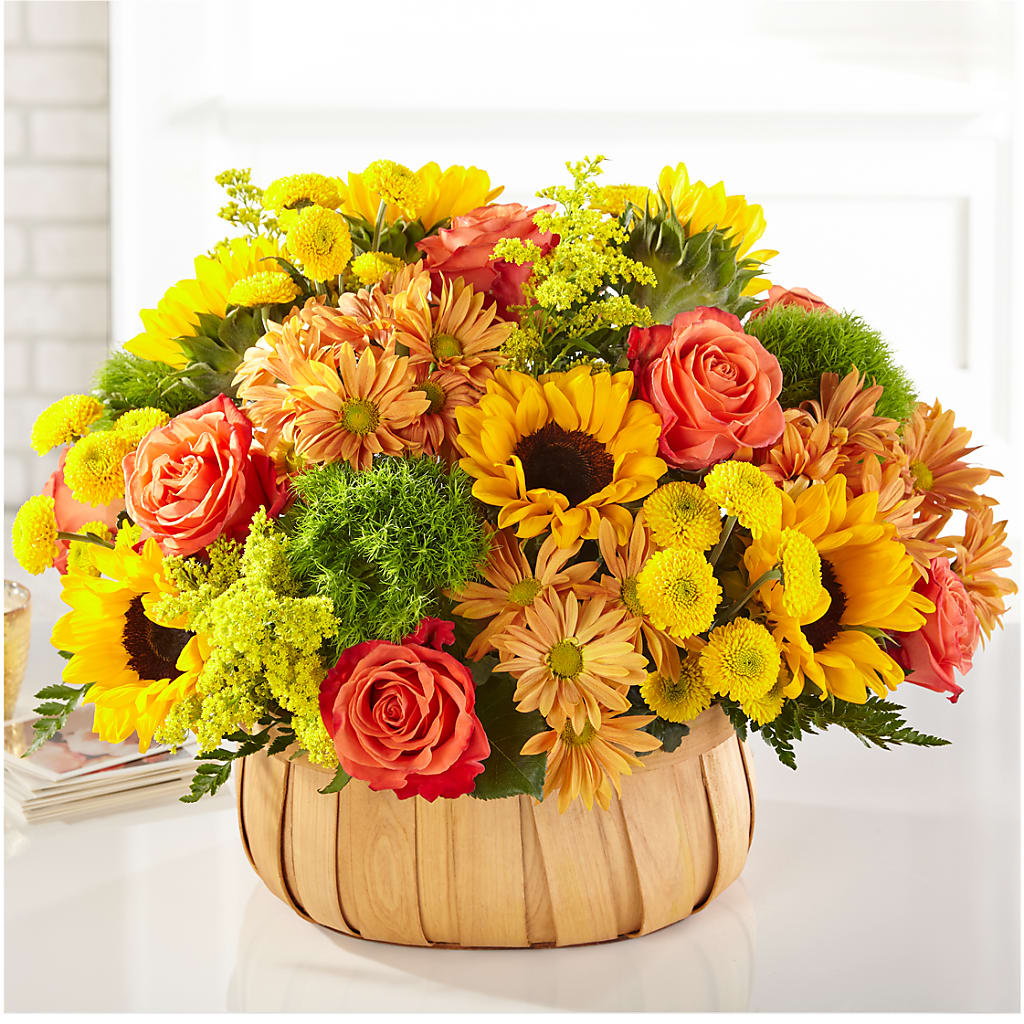 Harvest Sunflower Basket – Bulldog Flowers, Athens GA