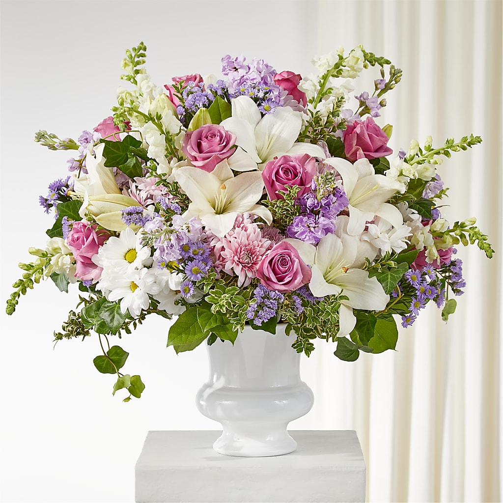 Remarkable Life Urn Arrangement – Bulldog Flowers, Athens GA