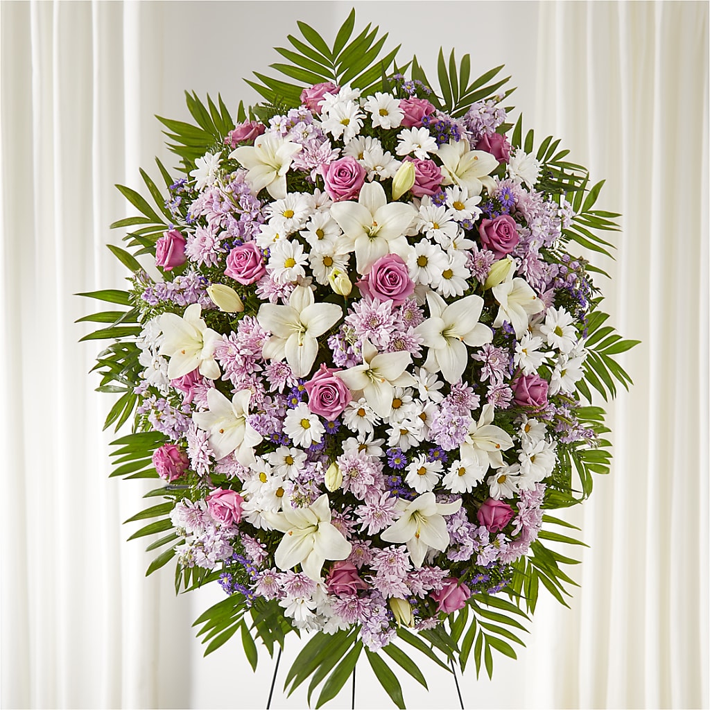 Surrounded by Love Standing Spray – Bulldog Flowers, Athens GA