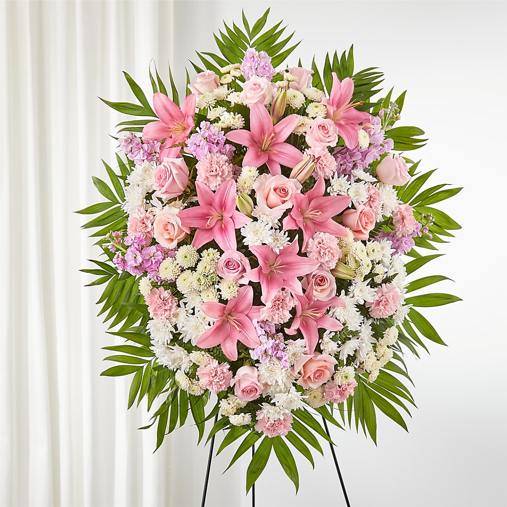 Offering Solace Standing Spray – Bulldog Flowers, Athens GA