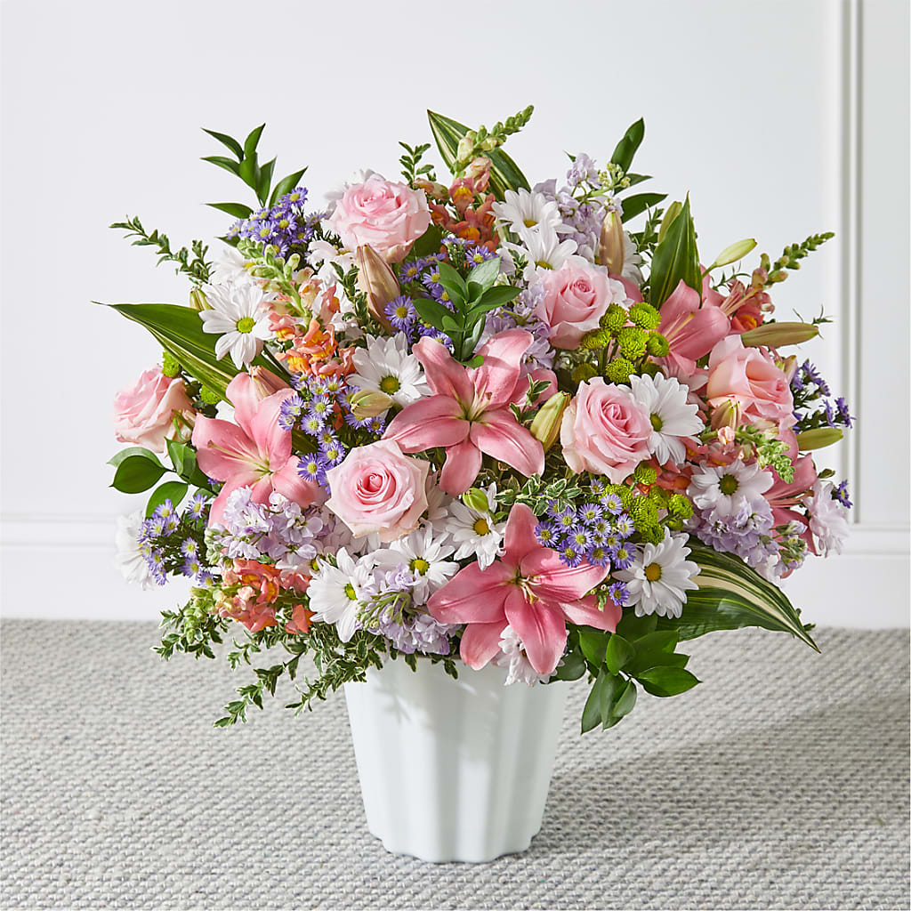 Abundant Compassion Floor Basket – Bulldog Flowers, Athens GA