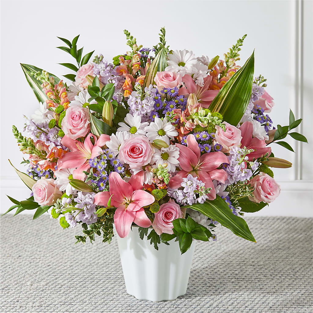 Abundant Compassion Floor Basket – Bulldog Flowers, Athens GA