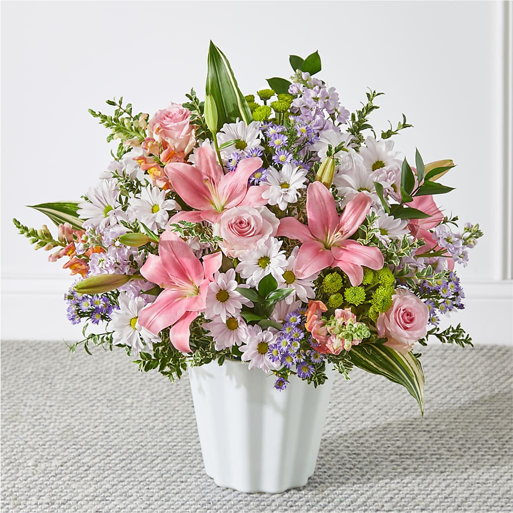 Abundant Compassion Floor Basket – Bulldog Flowers, Athens GA