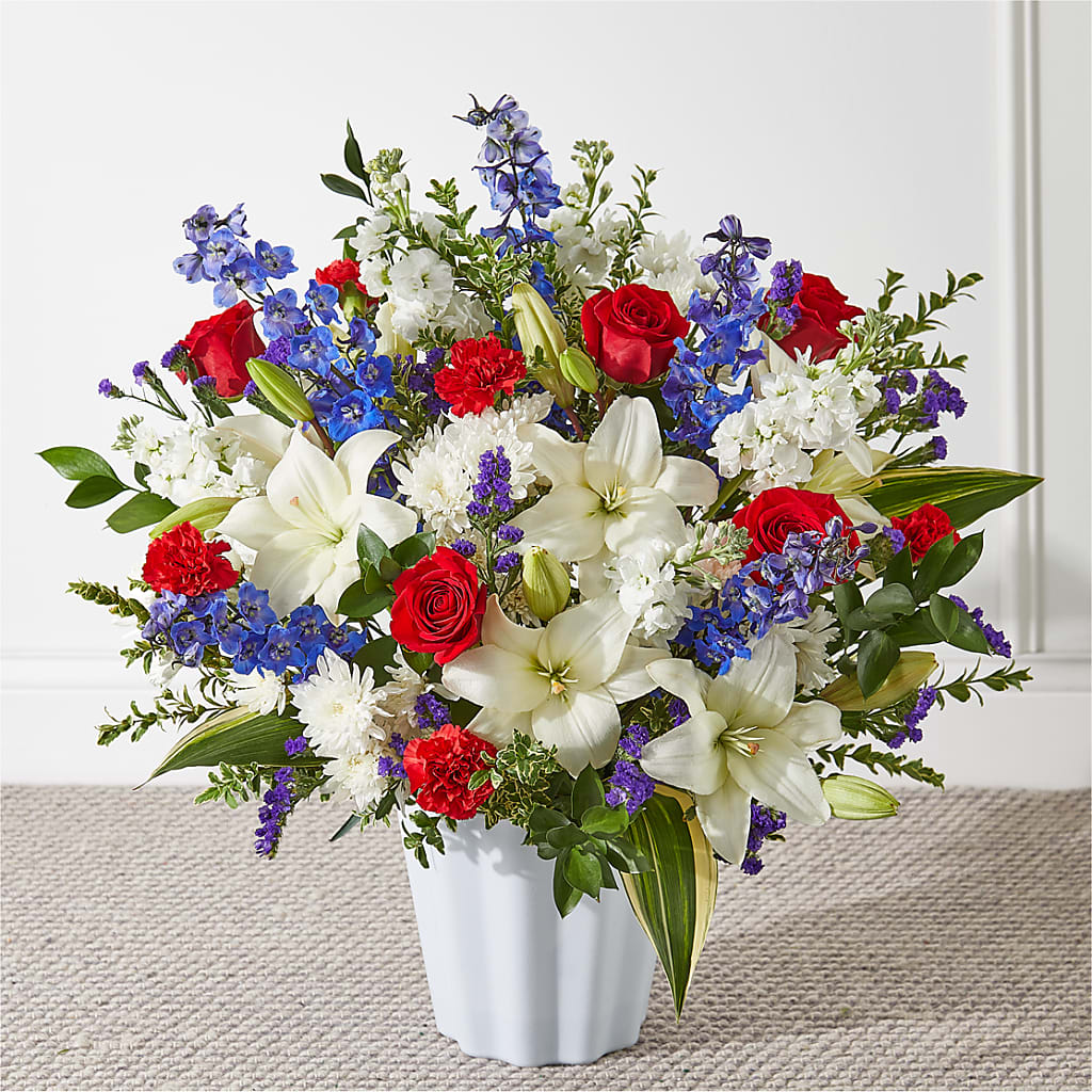 Consoled Floor Basket – Bulldog Flowers, Athens GA