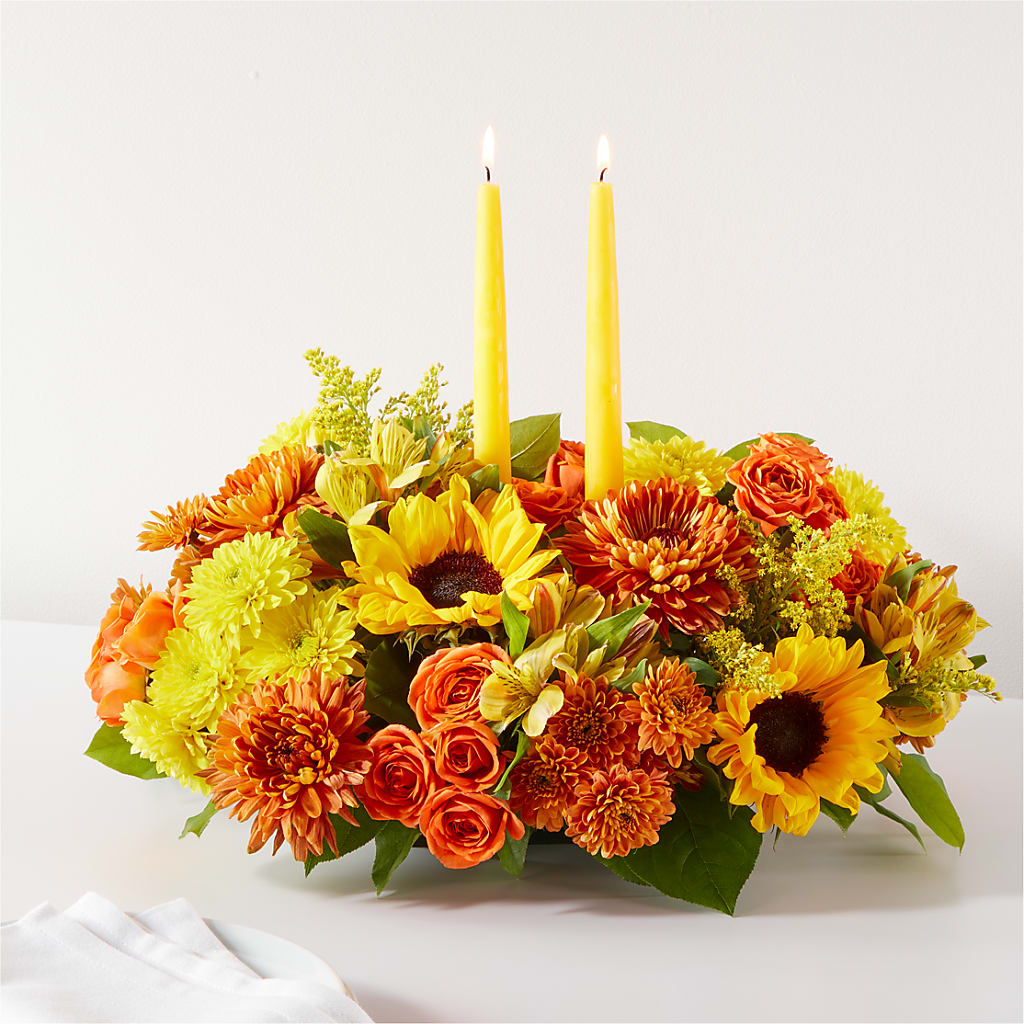 Autumn Harmony Centerpiece – Bulldog Flowers, Athens GA