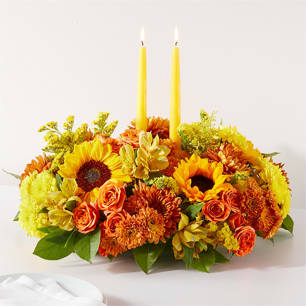 Autumn Harmony Centerpiece – Bulldog Flowers, Athens GA