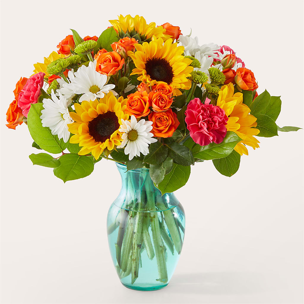 Sun-drenched Blooms Bouquet – Bulldog Flowers, Athens GA