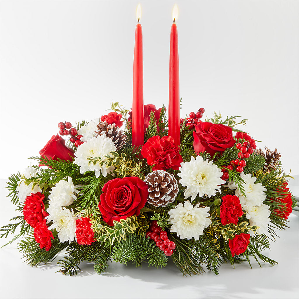 Holiday Soiree Centerpiece – Bulldog Flowers, Athens GA