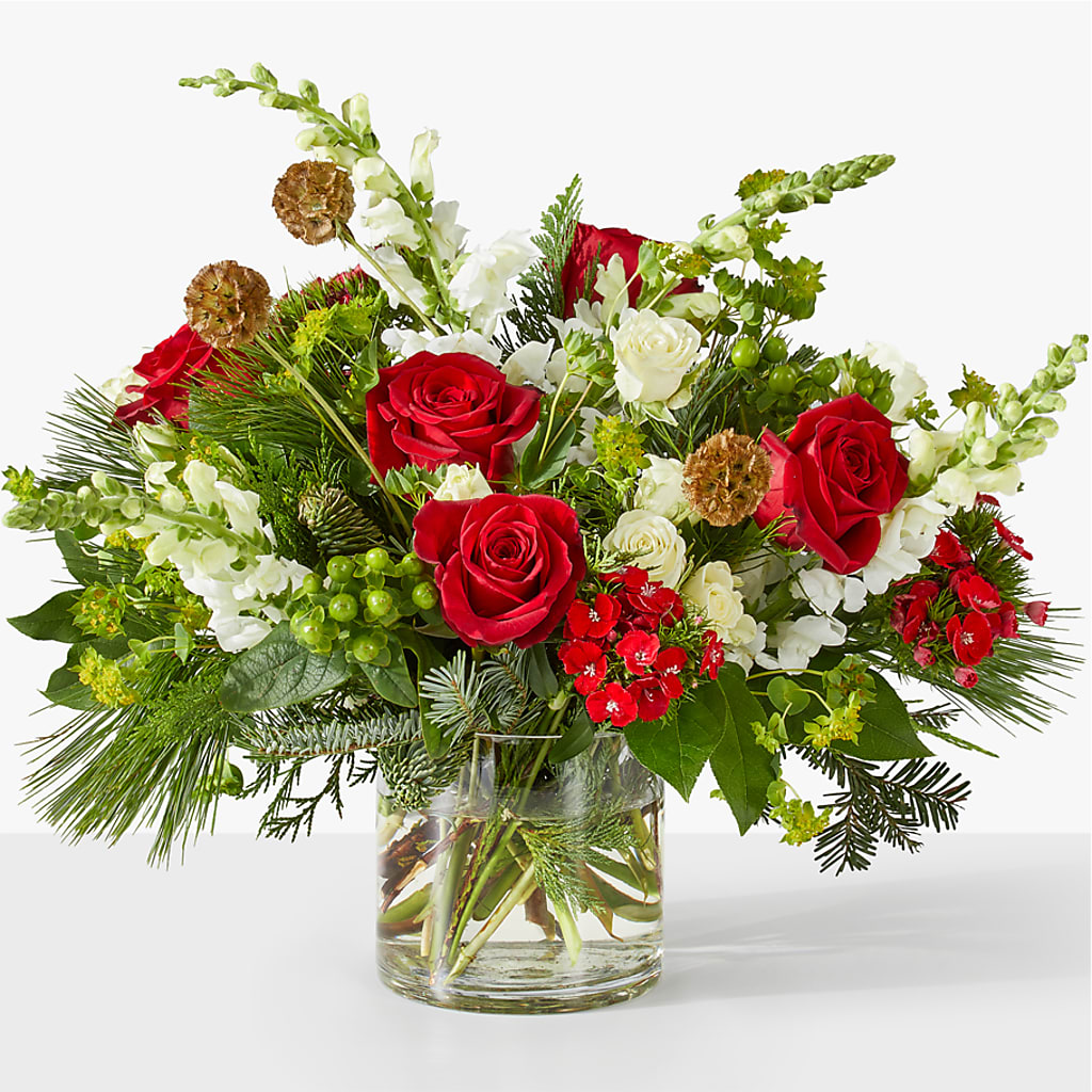 Deck the Halls Bouquet – Bulldog Flowers, Athens GA