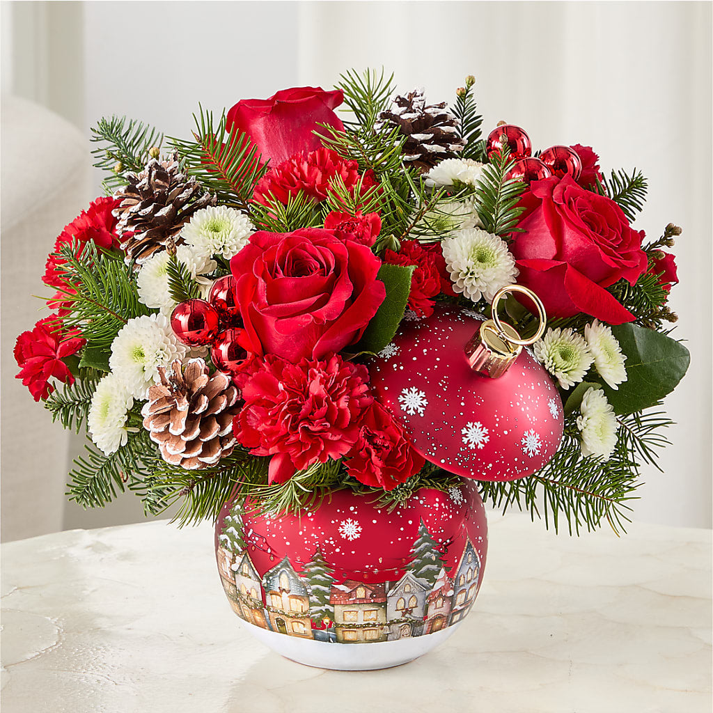 Christmas Carols Ornament –  Bulldog Flowers, Athens GA