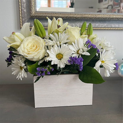 Beyond Blue Box Bouquet –  Bulldog Flowers, Athens GA