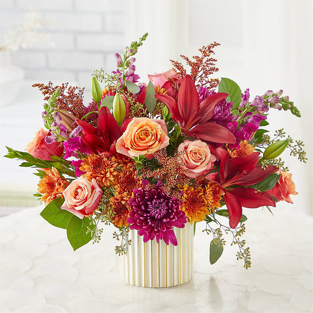 Burgundy Landscape Bouquet –  Bulldog Flowers, Athens GA
