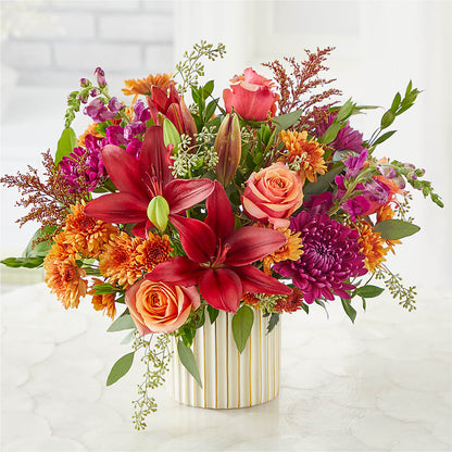 Burgundy Landscape Bouquet –  Bulldog Flowers, Athens GA