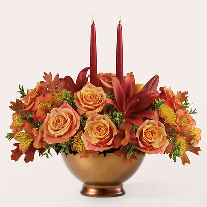 Harvest Table Centerpiece –  Bulldog Flowers, Athens GA