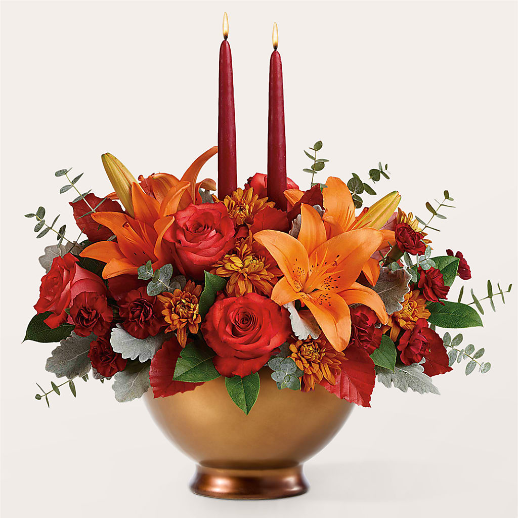 Fruits of Fall Centerpiece –  Bulldog Flowers, Athens GA