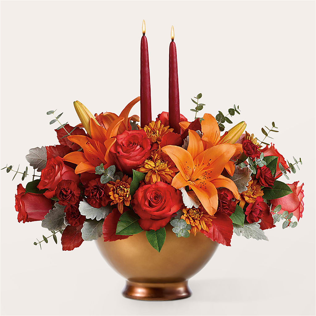 Fruits of Fall Centerpiece –  Bulldog Flowers, Athens GA