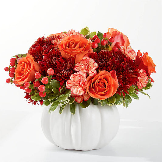 Autumn Air Pumpkin Bouquet –  Bulldog Flowers, Athens GA
