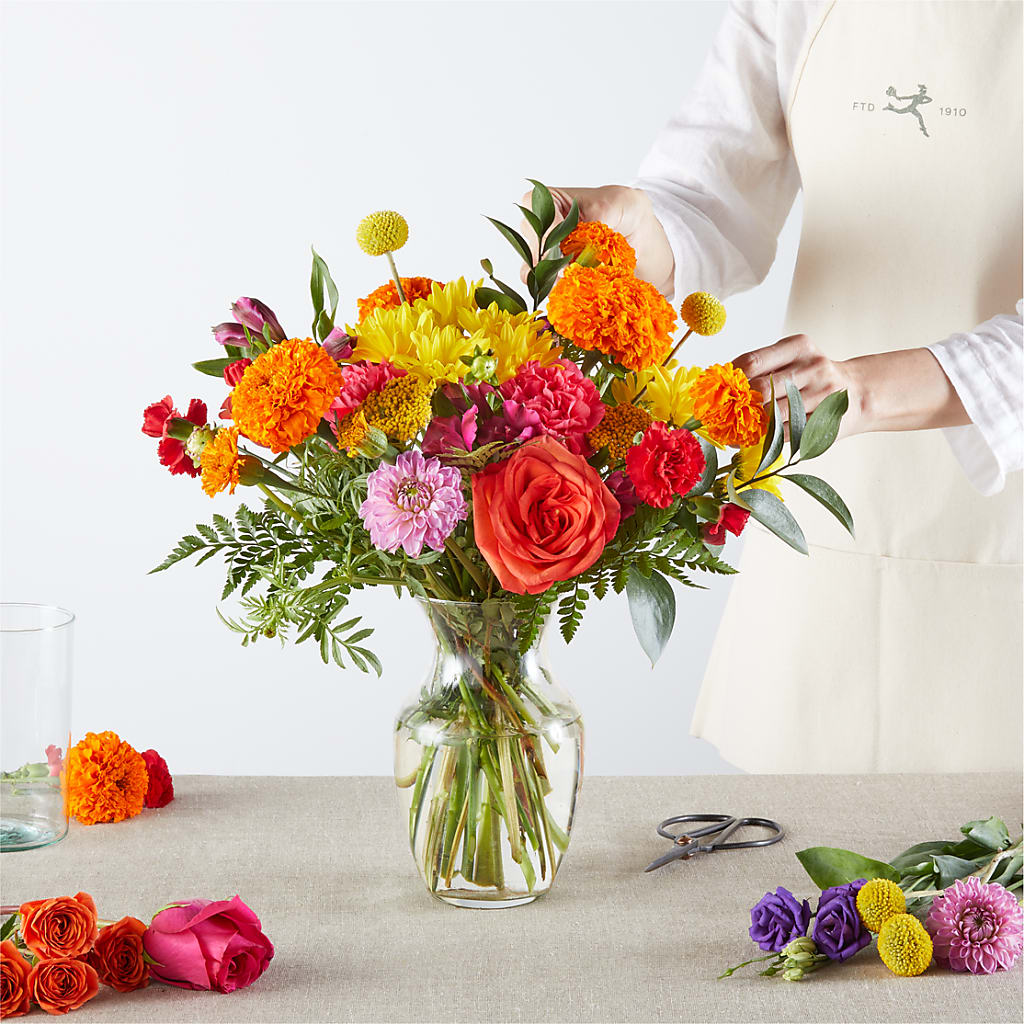 Feast of Color – A Florist Original –  Bulldog Flowers, Athens GA