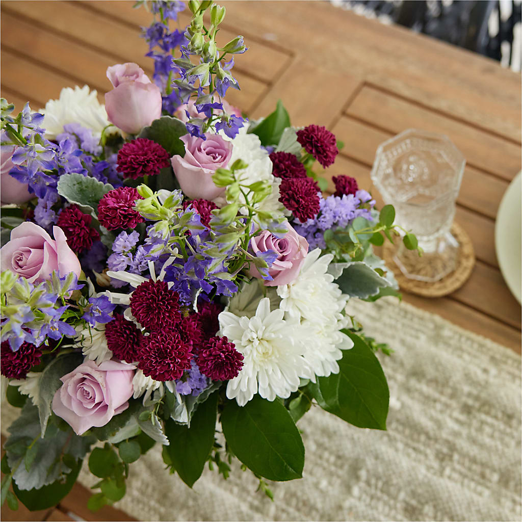 Violet Frost Bouquet –  Bulldog Flowers, Athens GA