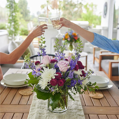 Violet Frost Bouquet –  Bulldog Flowers, Athens GA