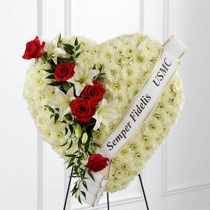 Heartfelt Hero Standing Heart –  Bulldog Flowers, Athens GA