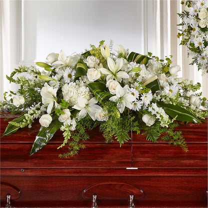 Abundance Casket Spray –  Bulldog Flowers, Athens GA
