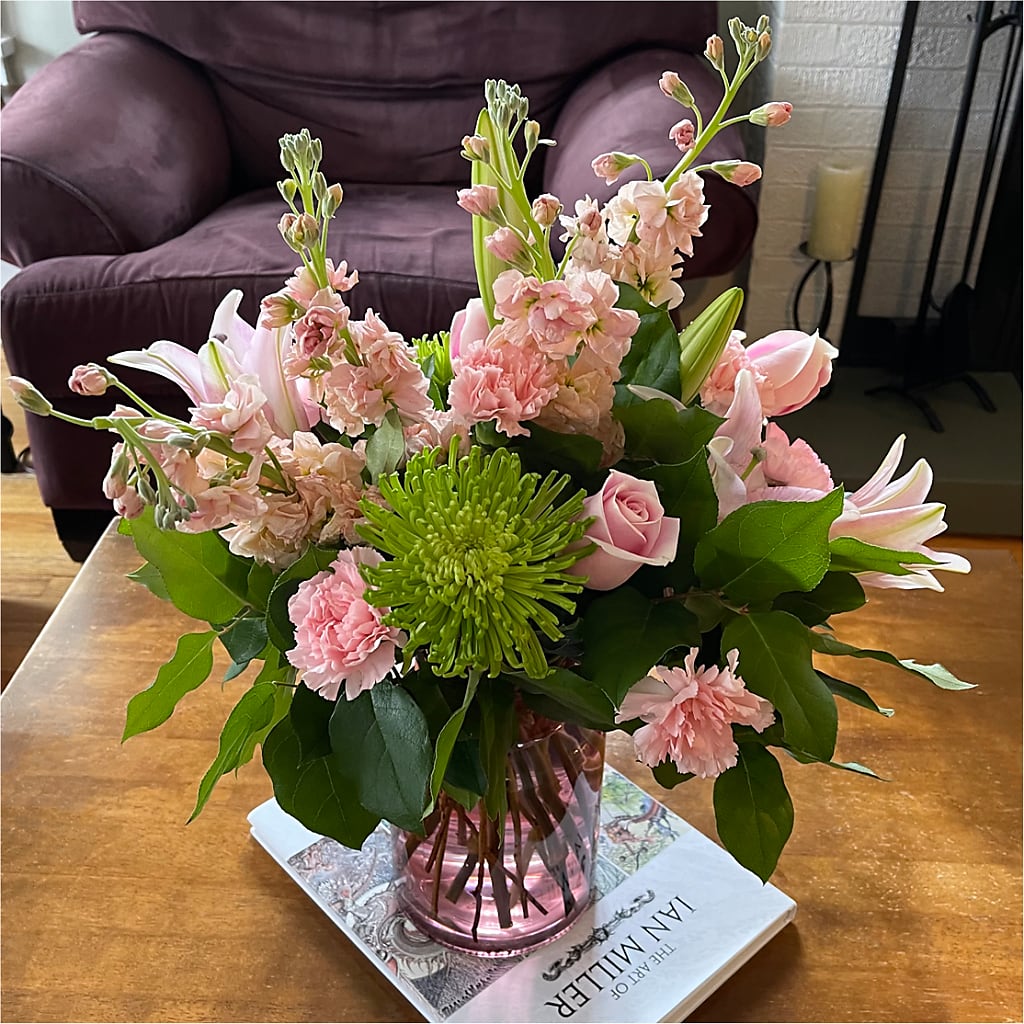 Pretty in Pink Bouquet –  Bulldog Flowers, Athens GA