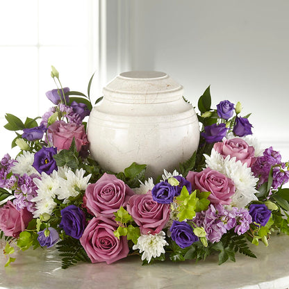 Blooming Sympathy Cremation Adornment –  Bulldog Flowers, Athens GA